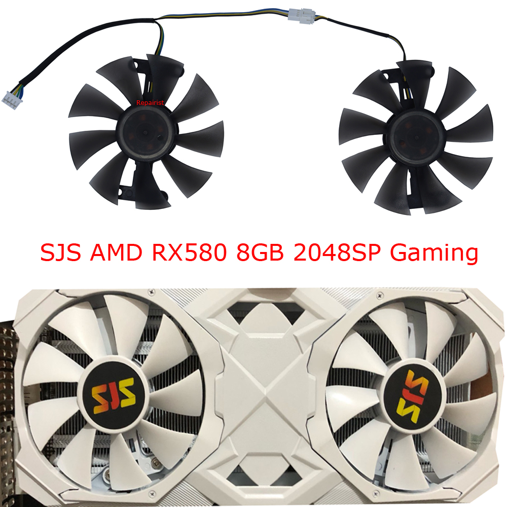 Ventilador de placa de vídeo p - Rx 580 8Gb 2048Sp Gpu avaliação e preço