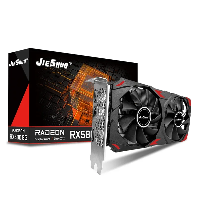 Placas de Vídeo JIESHUO AMD RX - Rx 580 8Gb 2048Sp Gpu avaliação e preço